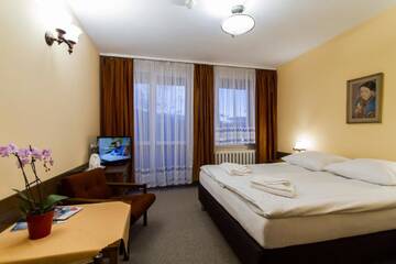 Фото номера Номер Делюкс с кроватью размера «queen-size» Отель Hotel PRL RZEMIEŚLNIK г. Закопане 3