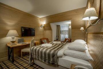 Фото номера Двухместный номер «Премьер» с 1 кроватью Отель Aries Hotel &amp; SPA Zakopane г. Закопане 8