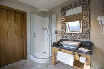 Фото номера Двухуровневые апартаменты Отель Aries Hotel &amp; SPA Zakopane г. Закопане 8