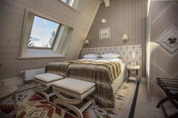 Фото номера Двухместный номер «Премьер» с 1 кроватью Отель Aries Hotel &amp; SPA Zakopane г. Закопане 2