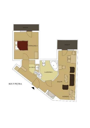 Фото номера Апартаменты с 2 спальнями (для 6 взрослых) Апартаменты Apartamenty Na Szczytach Zakopane г. Закопане 36