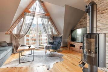 Фото номера Апартаменты в пентхаусе Апартаменты Apartament Giewont House &amp; Spa z Sauną Zakopane г. Закопане 87