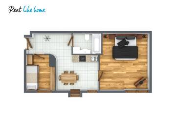 Фото номера Апартаменты с 2 спальнями Апартаменты Rent like home - Orkana г. Закопане 16