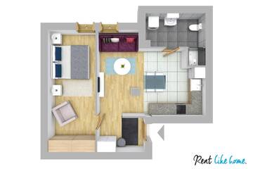 Фото номера Апартаменты с 1 спальней Апартаменты Rent like home - Orkana г. Закопане 5