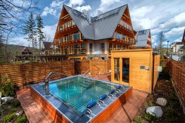 Фото номера Апартаменты с террасой Апартаменты Harnasiowa Izba SPA - Apartamenty Pod Giewontem г. Закопане 112