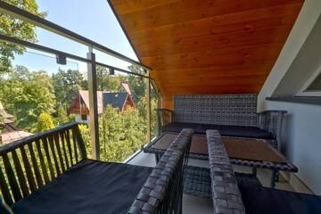 Фото номера Роскошные апартаменты с 1 спальней и террасой Апартаменты StaraPolana.EU &amp; SPA г. Закопане 16